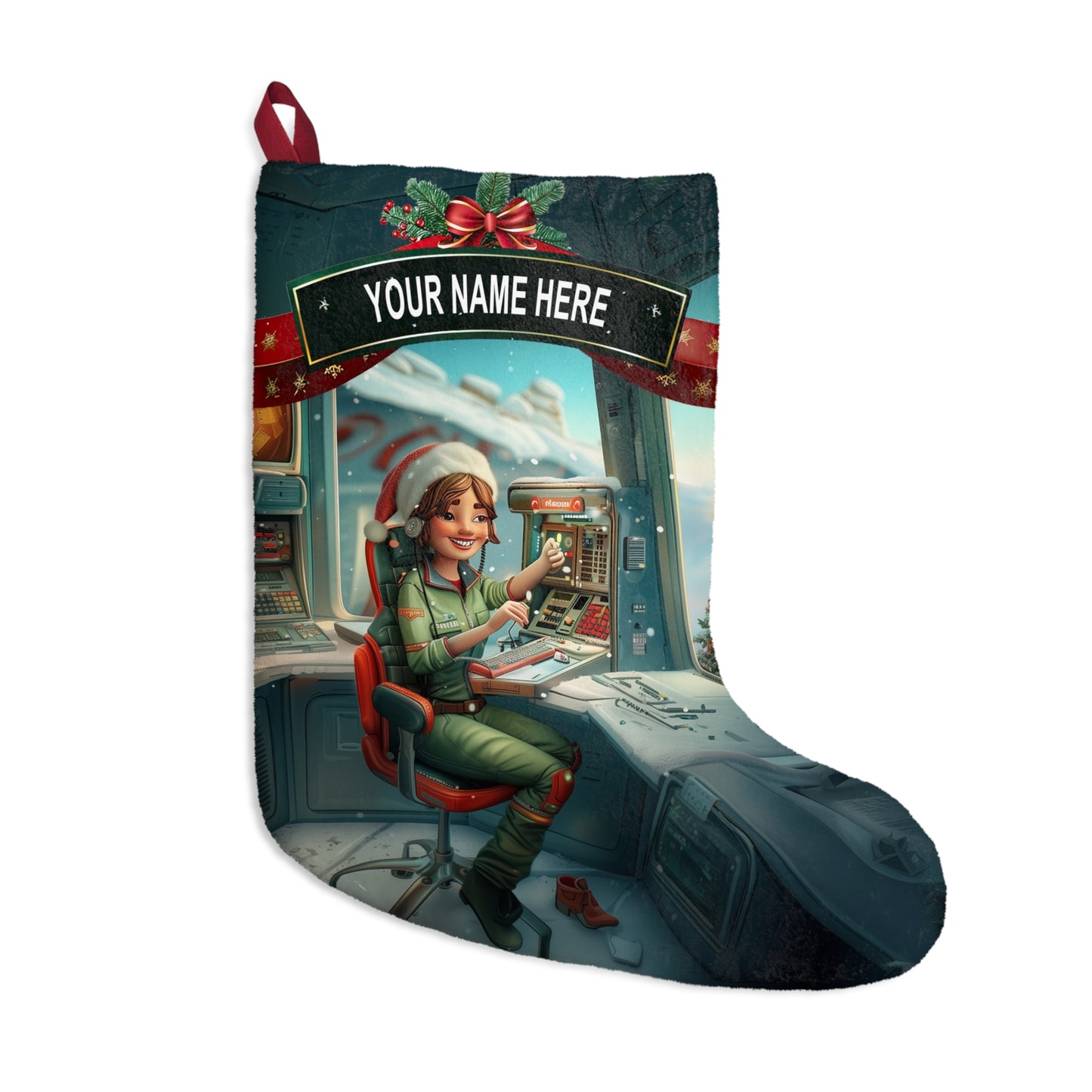 Santa's Dispatcher Stocking