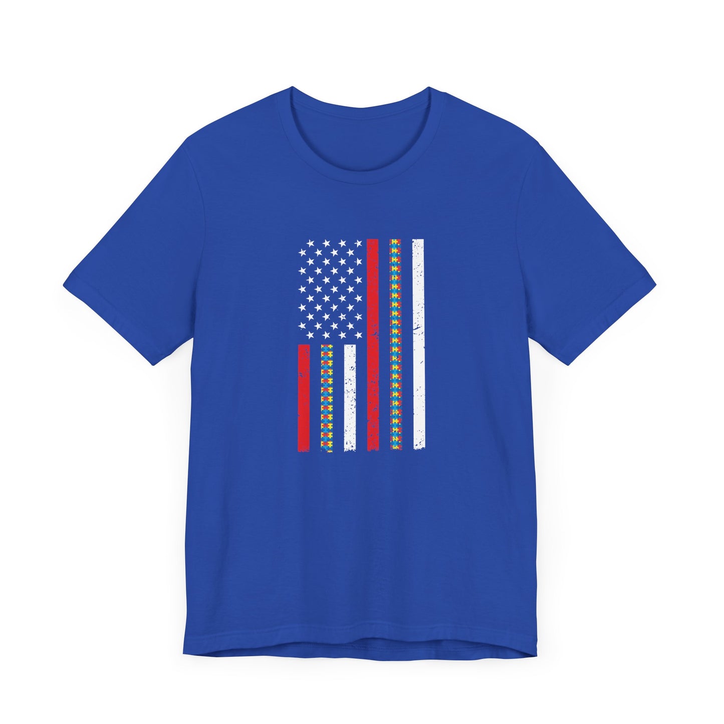 Autism American Firefighter Flag T-Shirt
