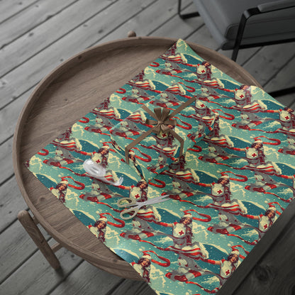 Superhero Nurse Wrapping Paper