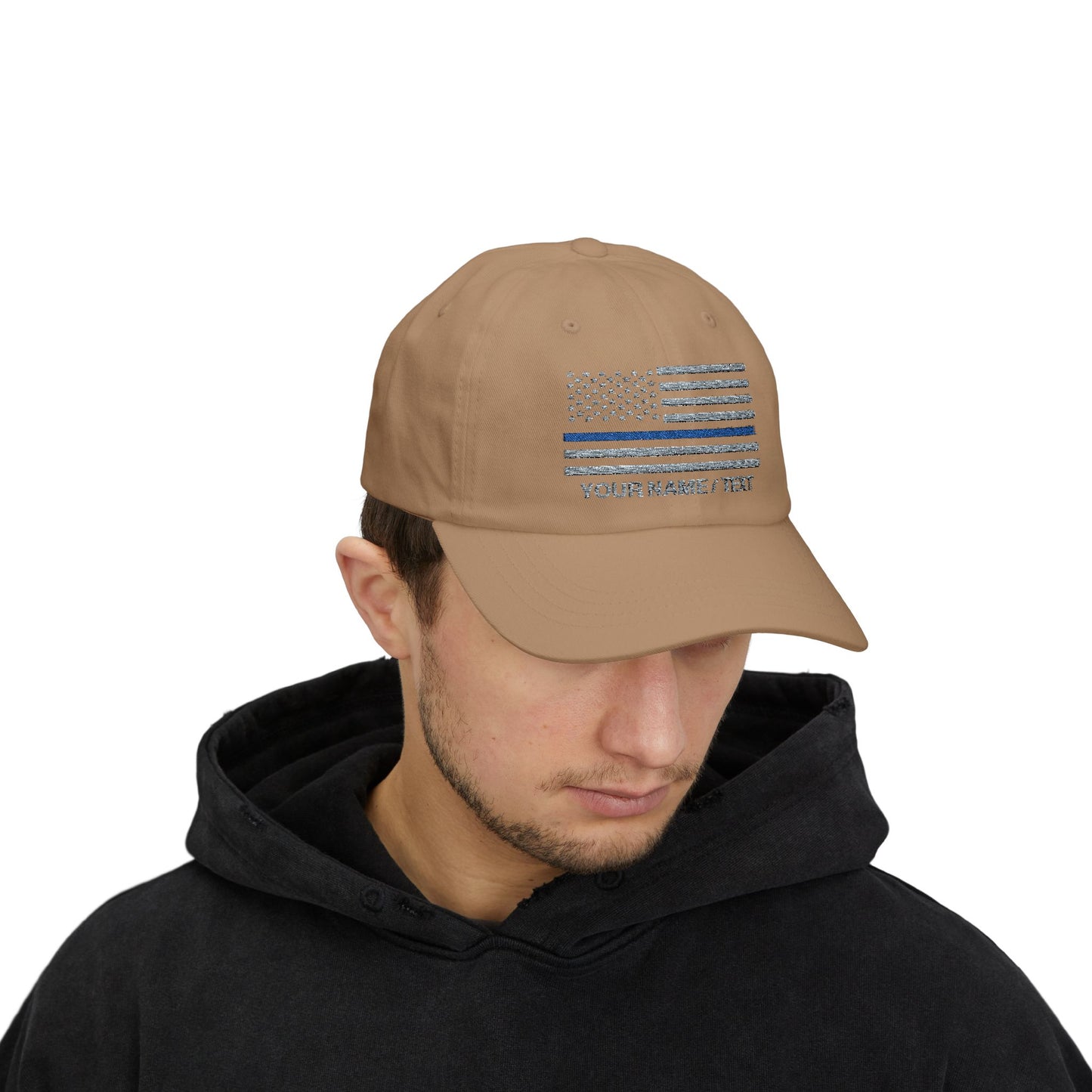 American Flag Custom Blue Line Baseball Cap