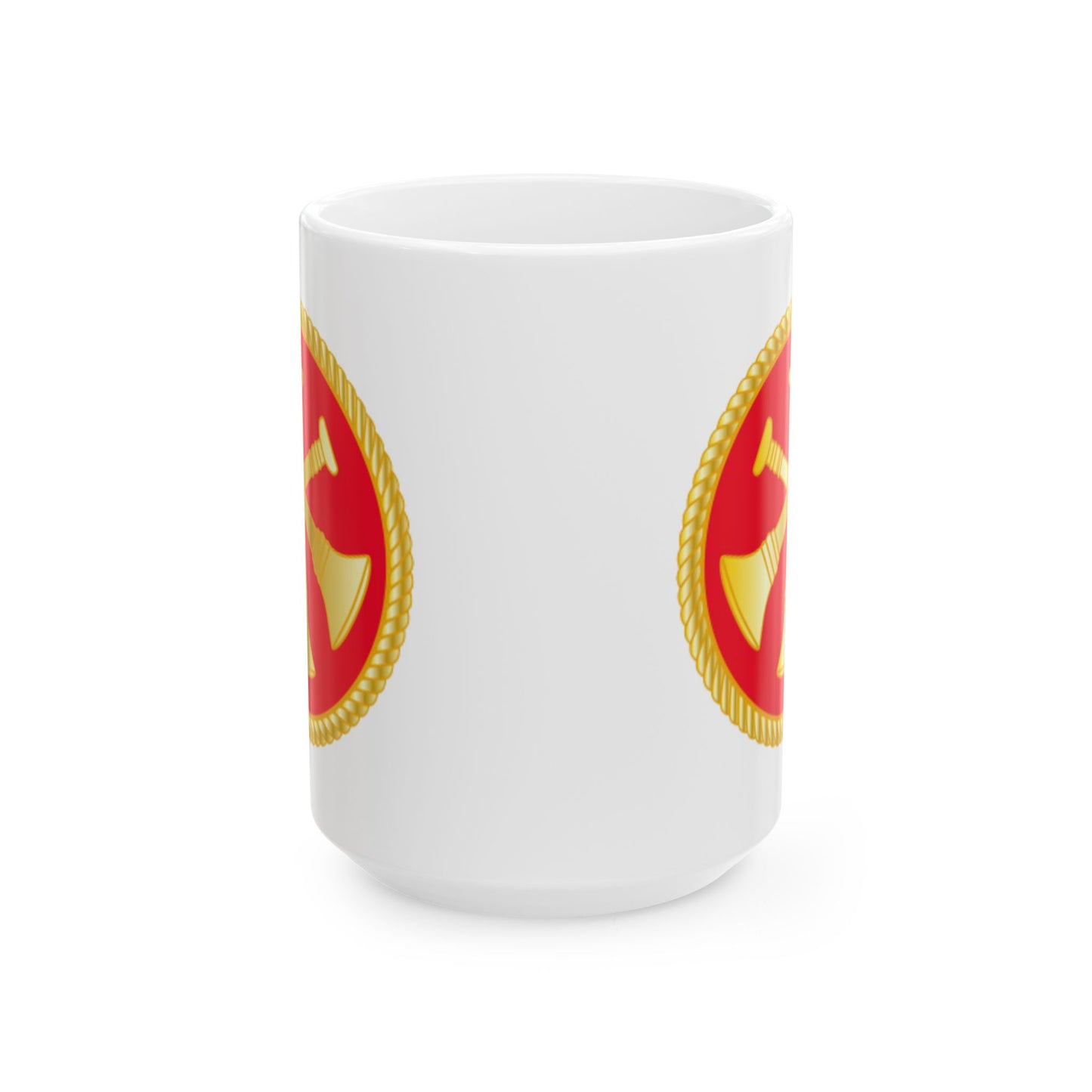 Rank - 3 Bugles - Red Mug