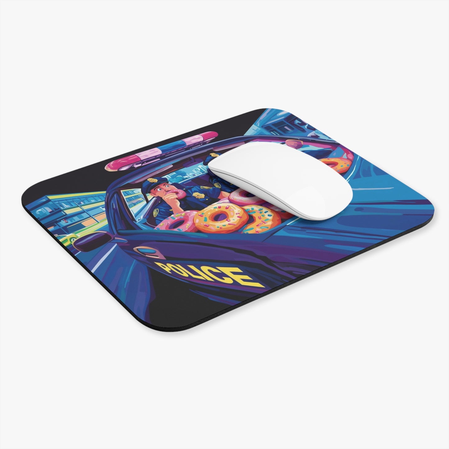 Police Donuts Mouse Pad