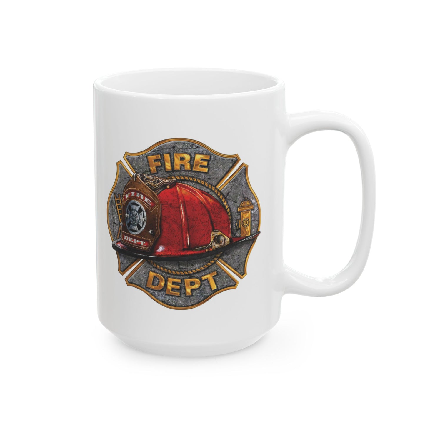 Fire Dept. Maltese Cross Mug