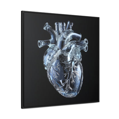 Framed Canvas - Glass Heart