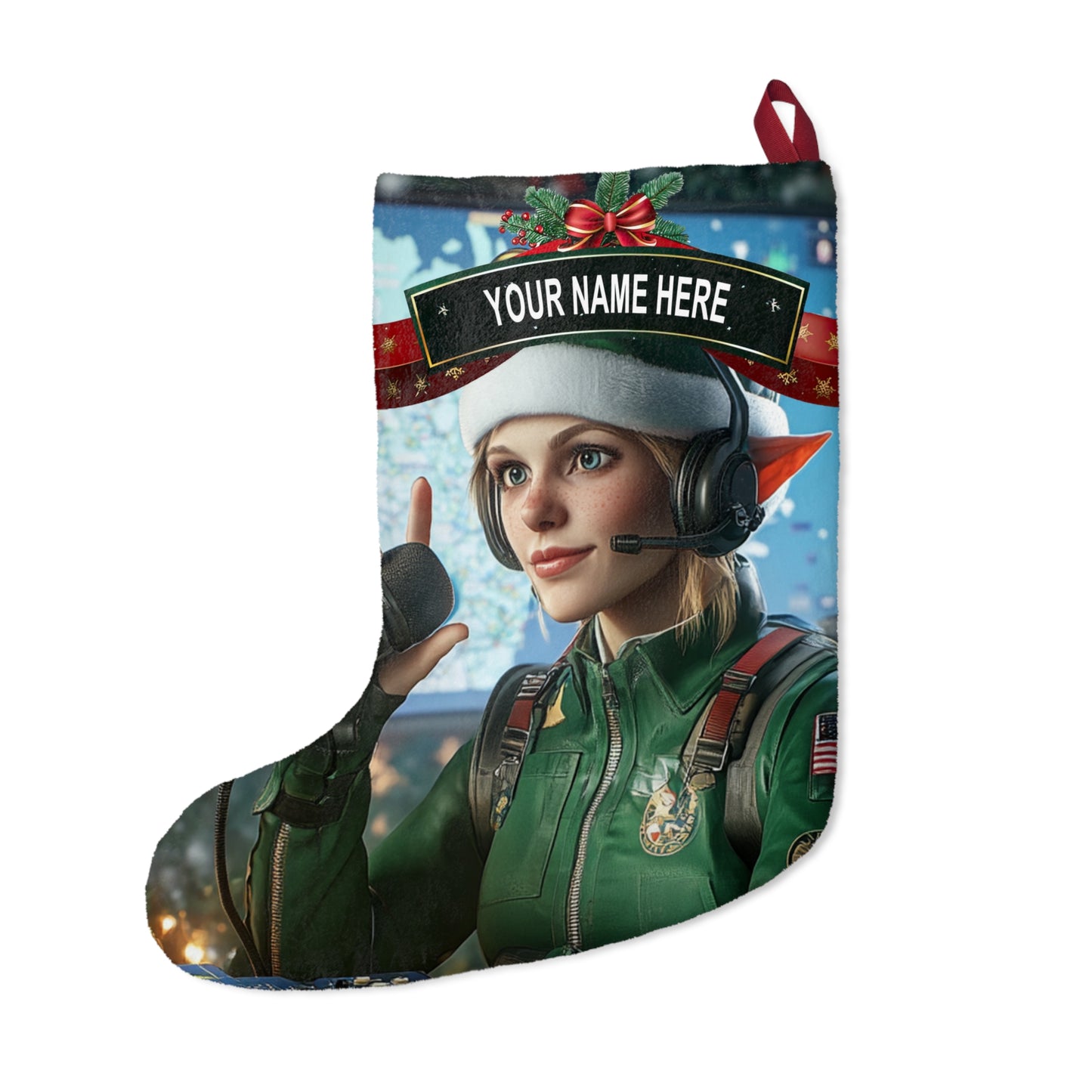 Elf on Dispatch Stocking