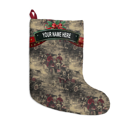 Vintage Firefighters Stocking