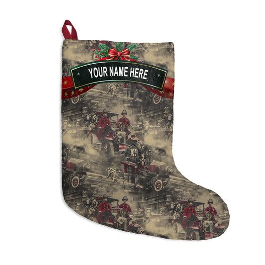 Vintage Firefighters Stocking