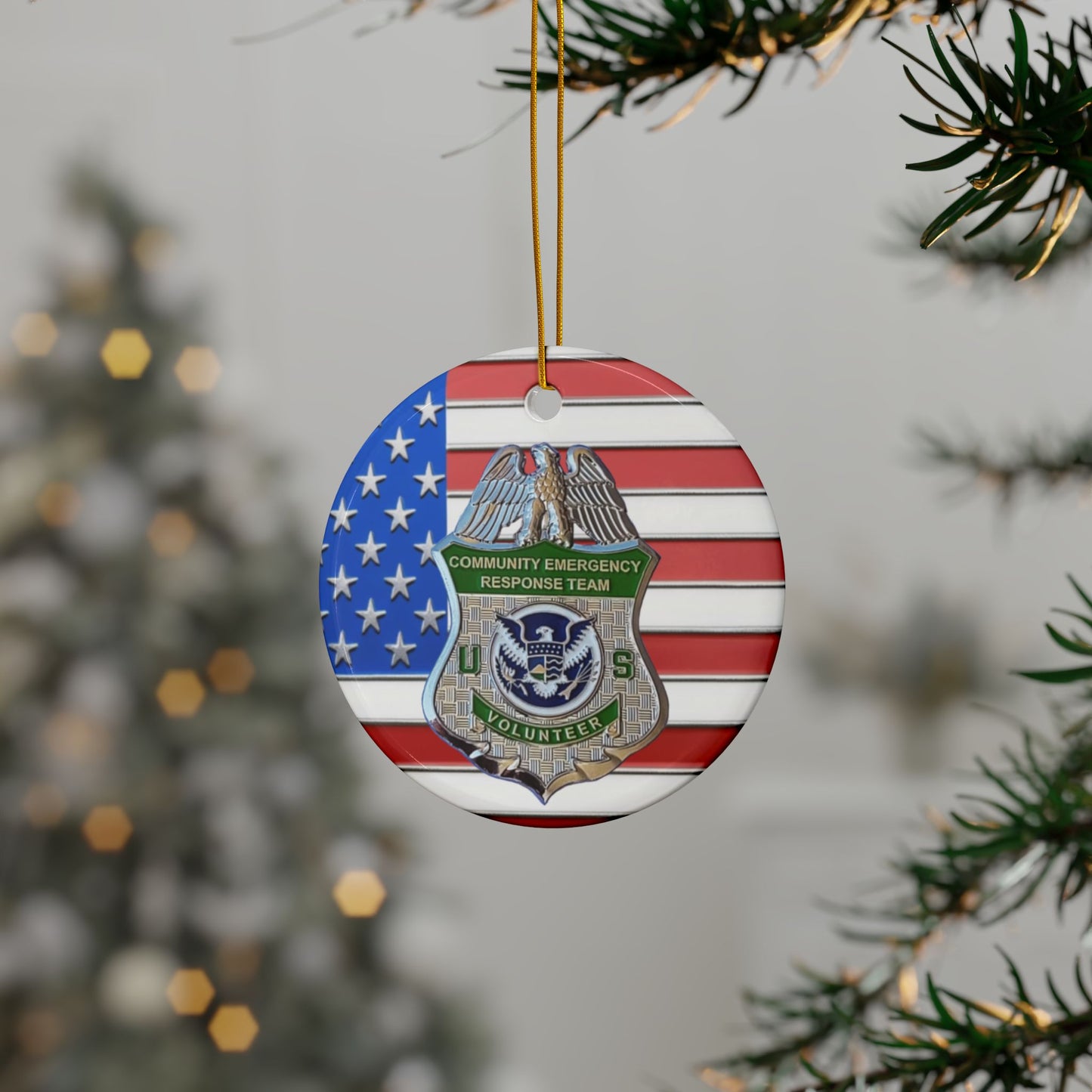 Patriotic CERT Ornament