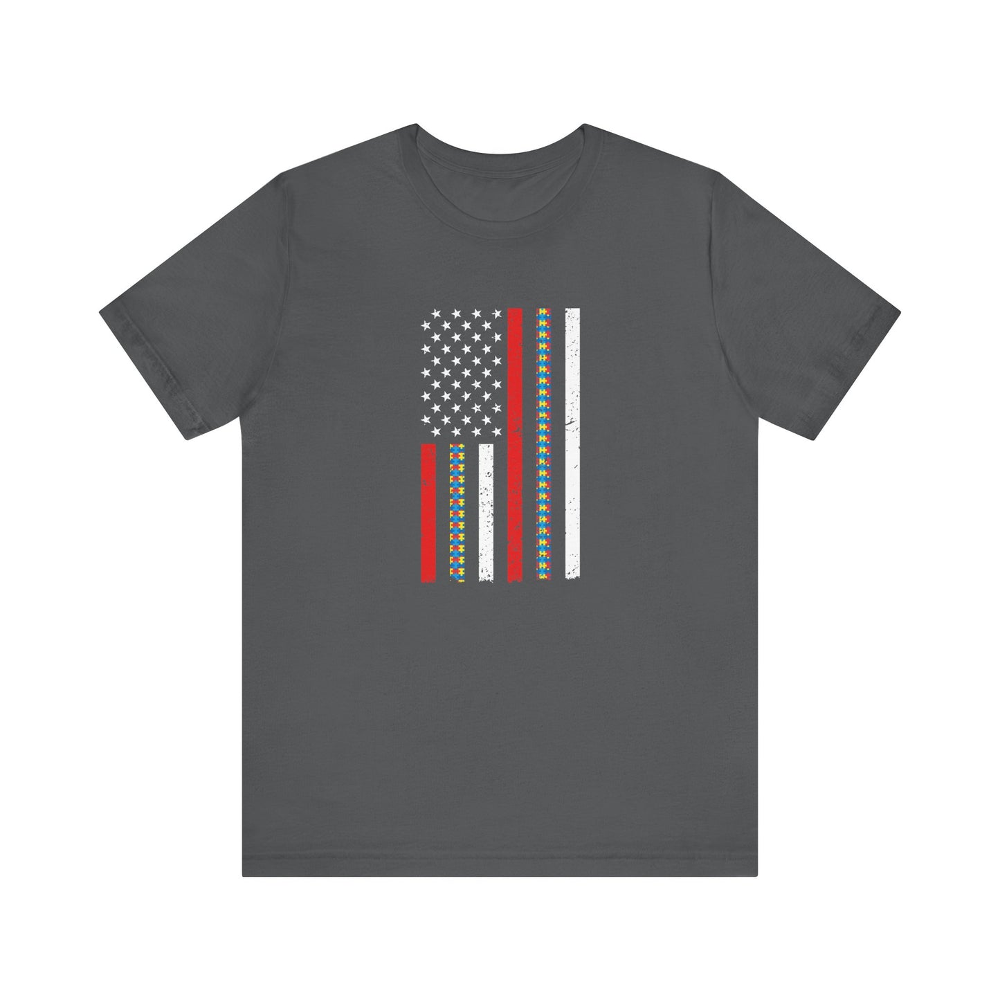 Autism American Firefighter Flag T-Shirt