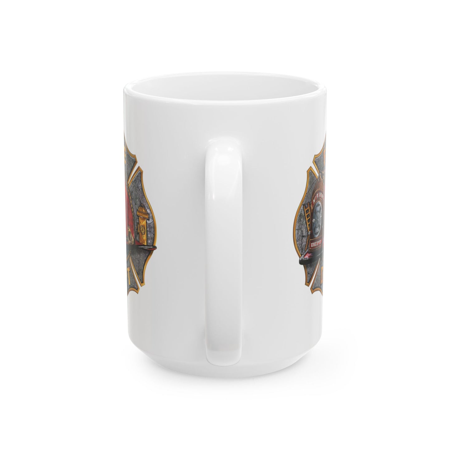 Fire Dept. Maltese Cross Mug