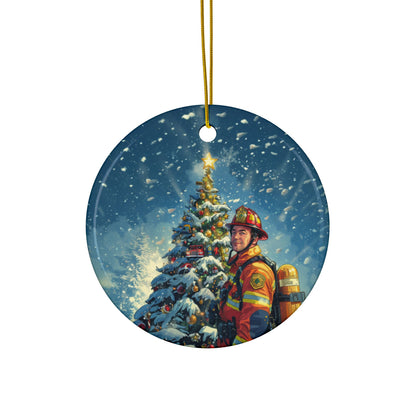 Firefighter Christmas Tree Ornament