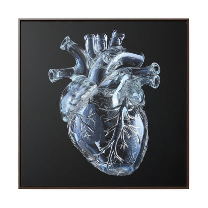 Framed Canvas - Glass Heart