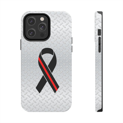 Red Line Ribbon Tough Phone Cases