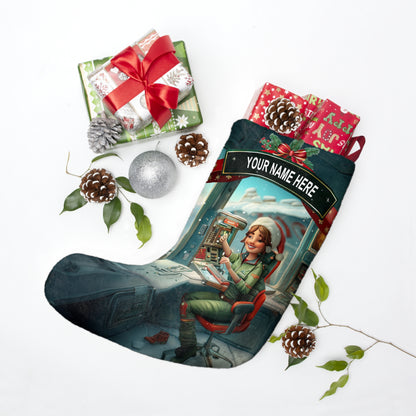 Santa's Dispatcher Stocking