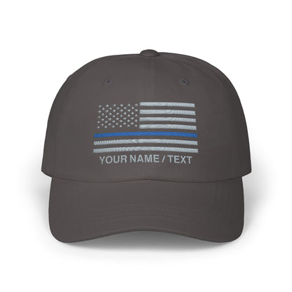 American Flag Custom Blue Line Baseball Cap