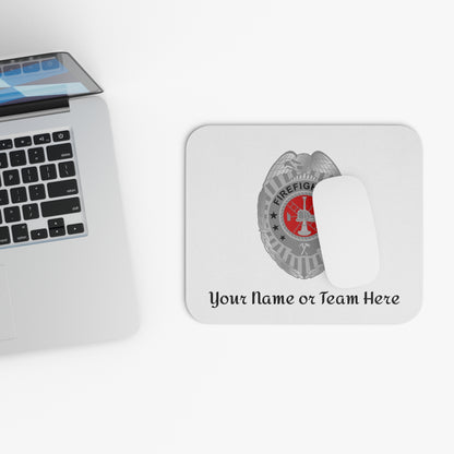Firefighter Badge Custom Mouse Pad