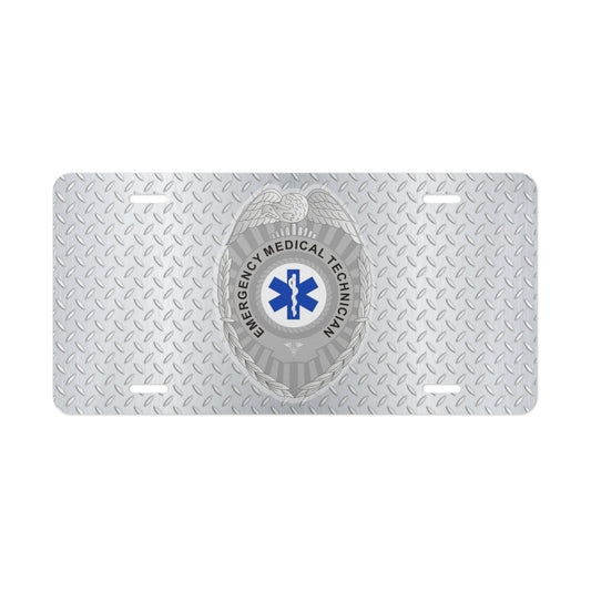 EMT Badge License Plate
