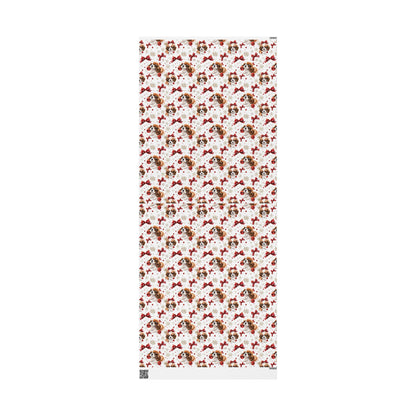 Dog with Bows Wrapping Paper