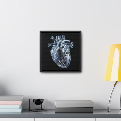 Framed Canvas - Glass Heart