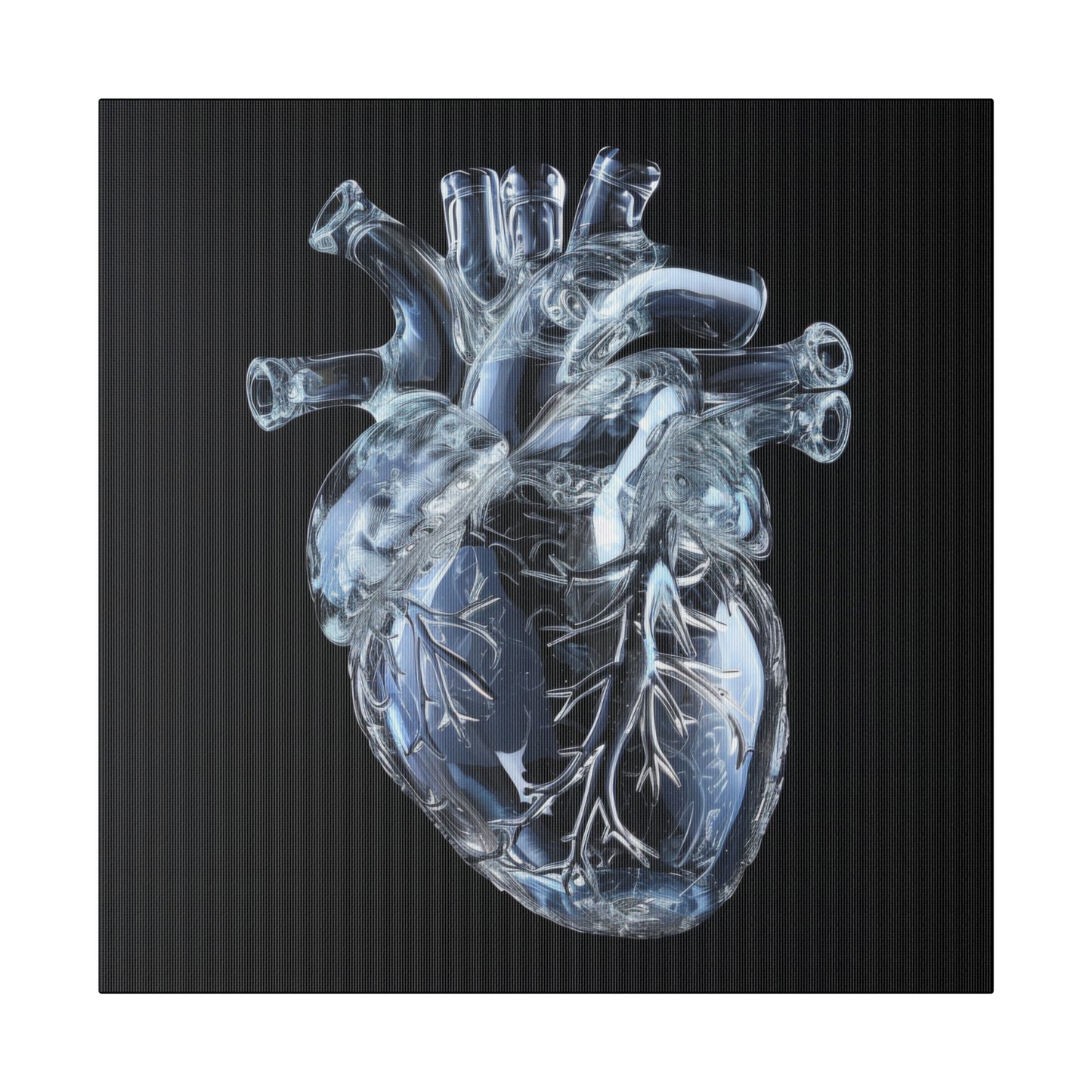 Matte Canvas - Glass Heart
