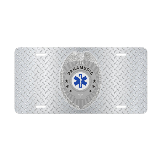 Paramedic Badge License Plate