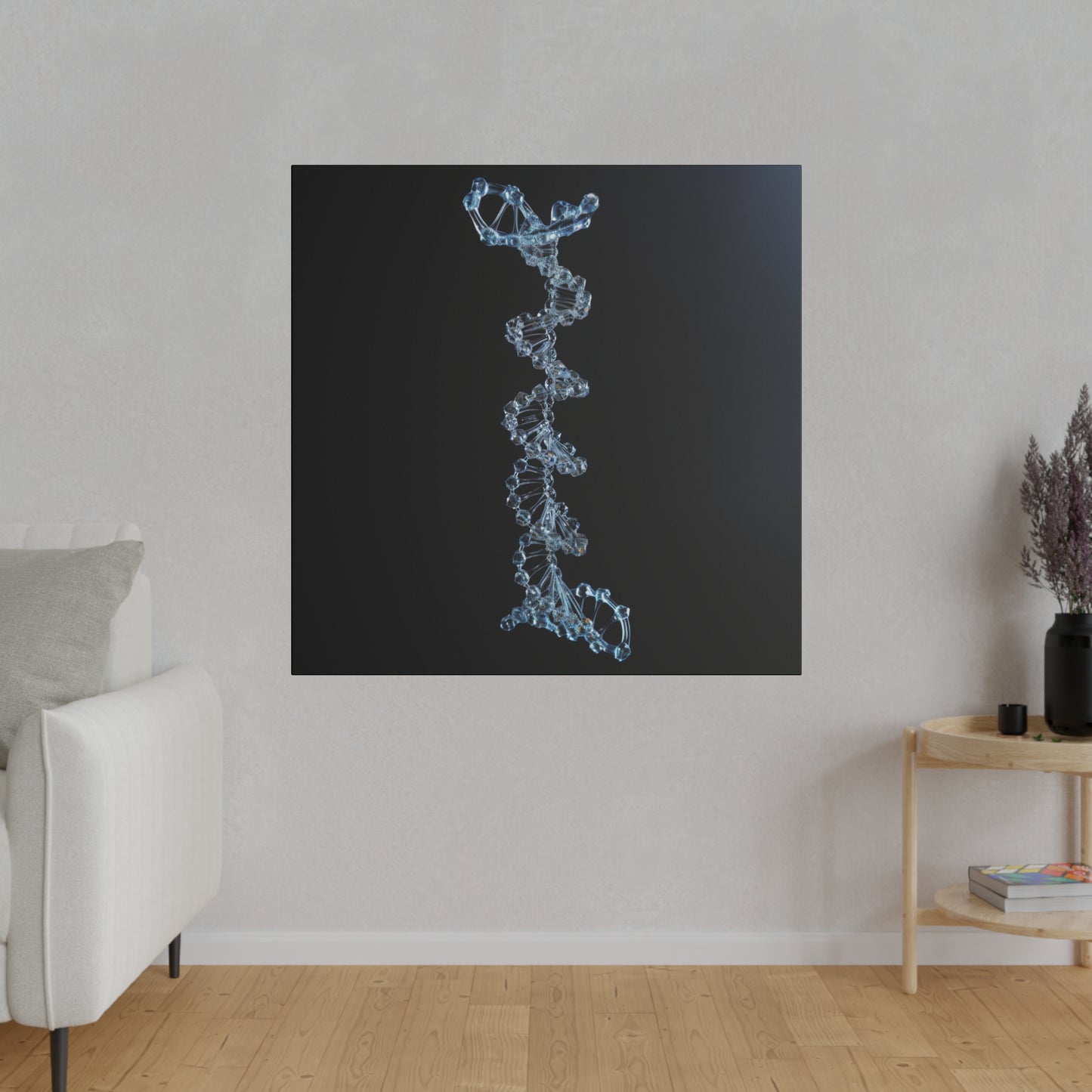 Matte Canvas - Glass DNA Strand