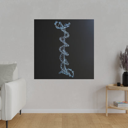 Matte Canvas - Glass DNA Strand