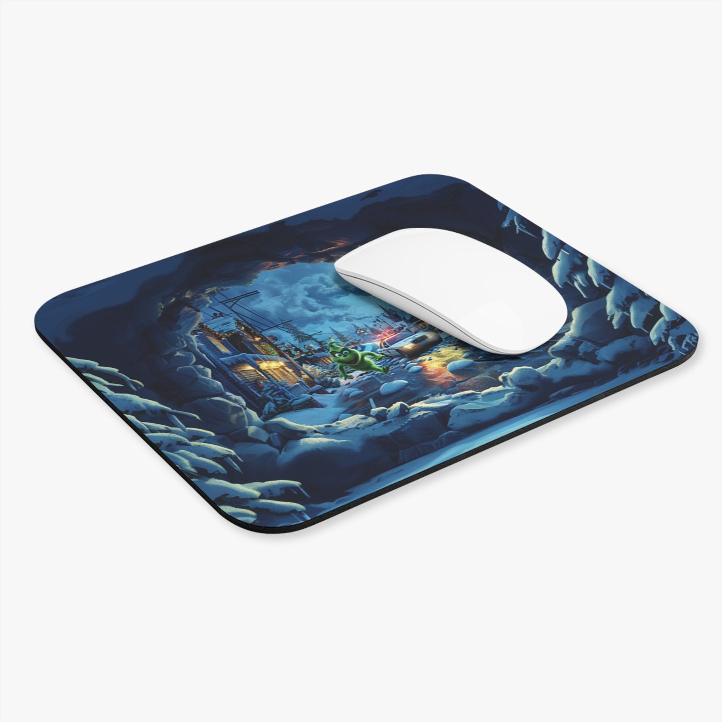 Running Grinch Mouse Pad
