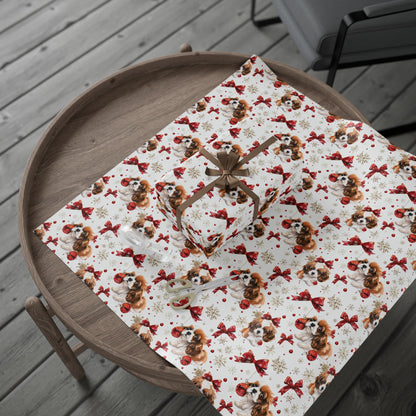Dog with Bows Wrapping Paper