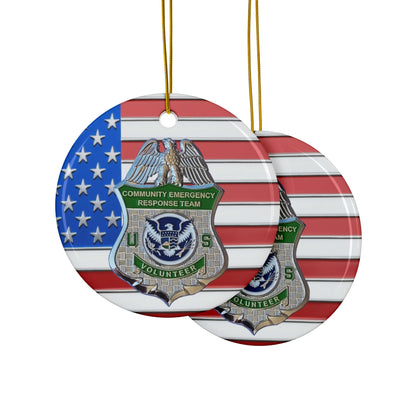 Patriotic CERT Ornament