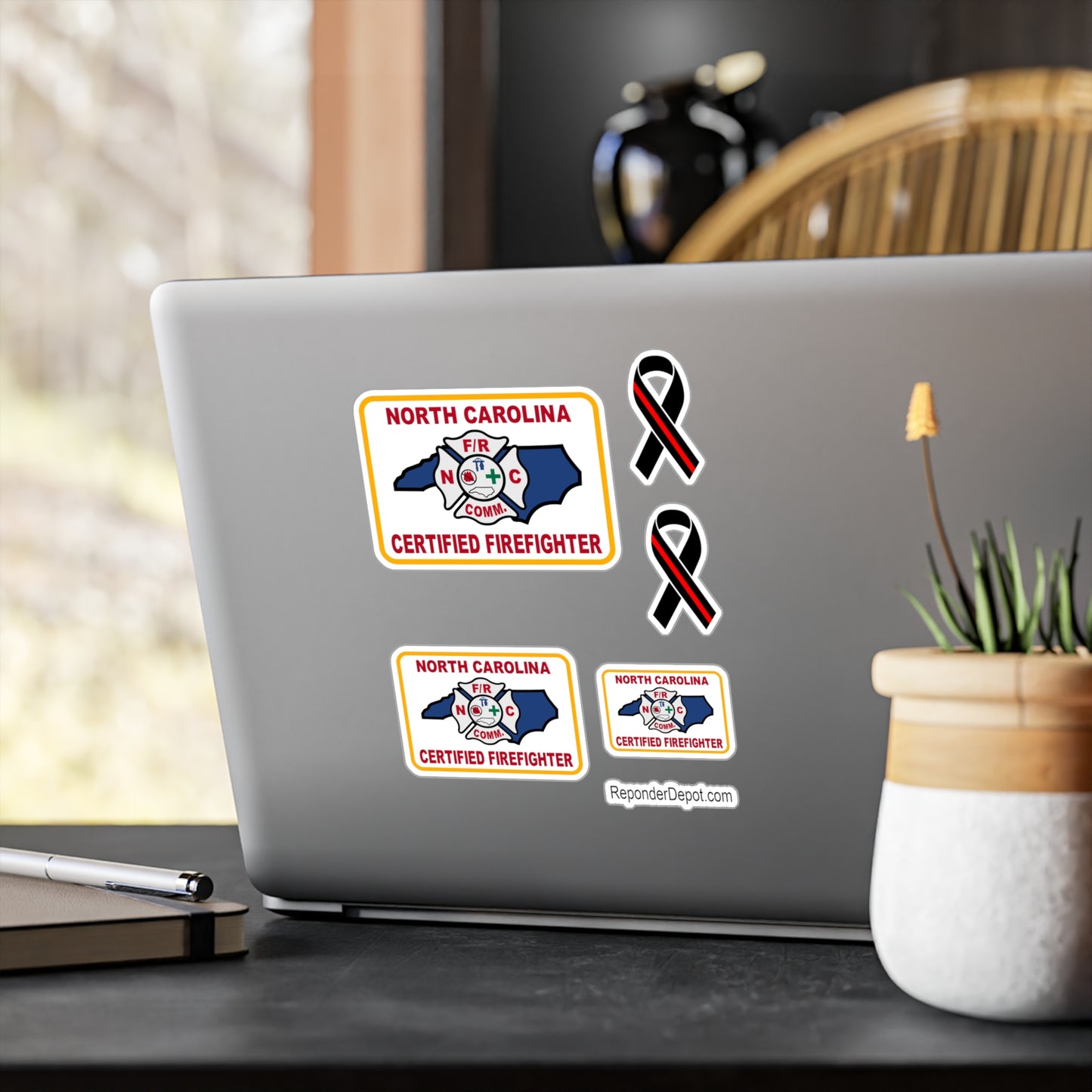 NC Certified Firefighter Decal Set