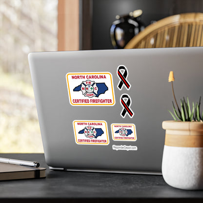 NC Certified Firefighter Decal Set