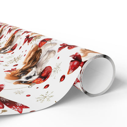 Dog with Bows Wrapping Paper