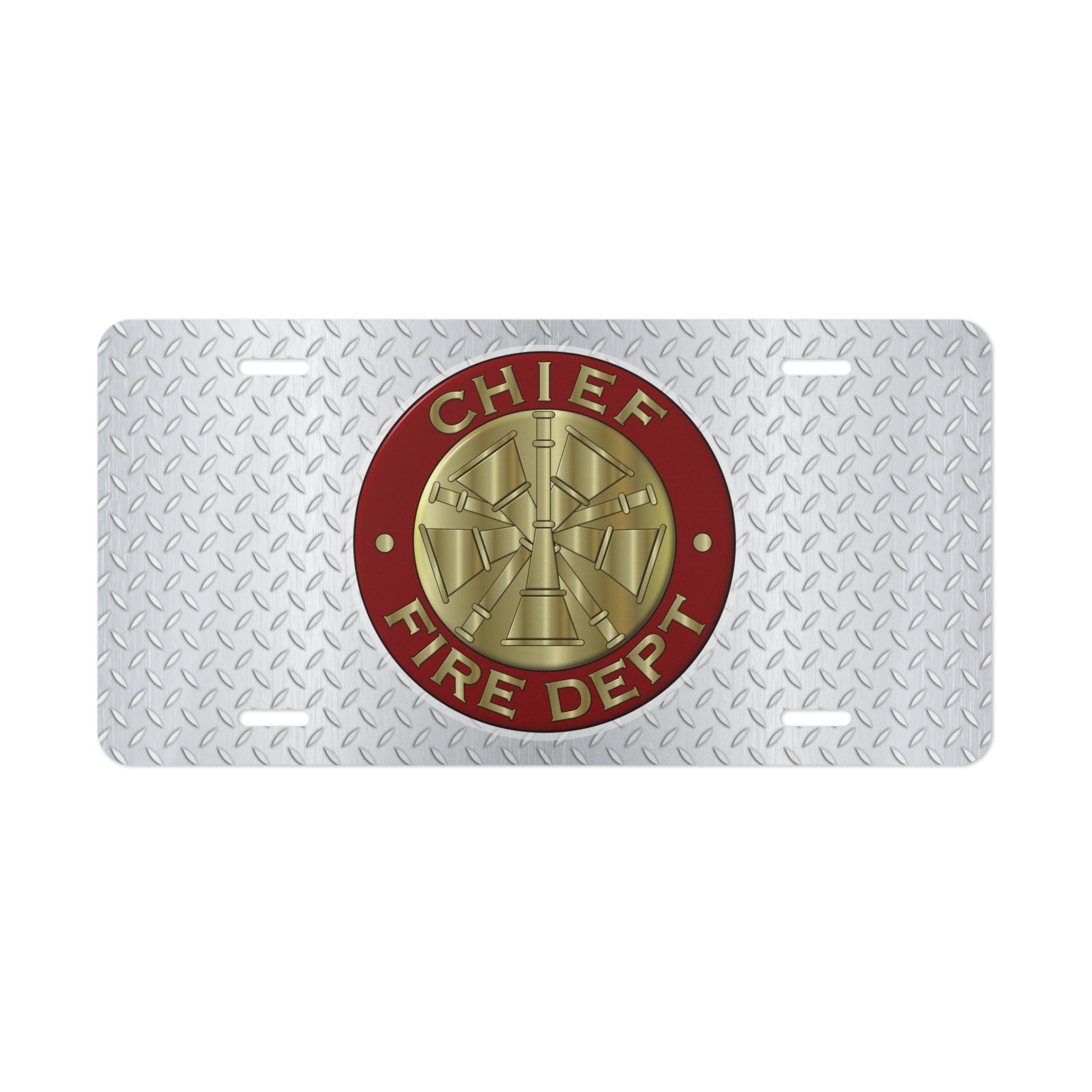 Fire Police Plate Fire Chief License Plate – Responder Depot