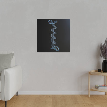 Matte Canvas - Glass DNA Strand
