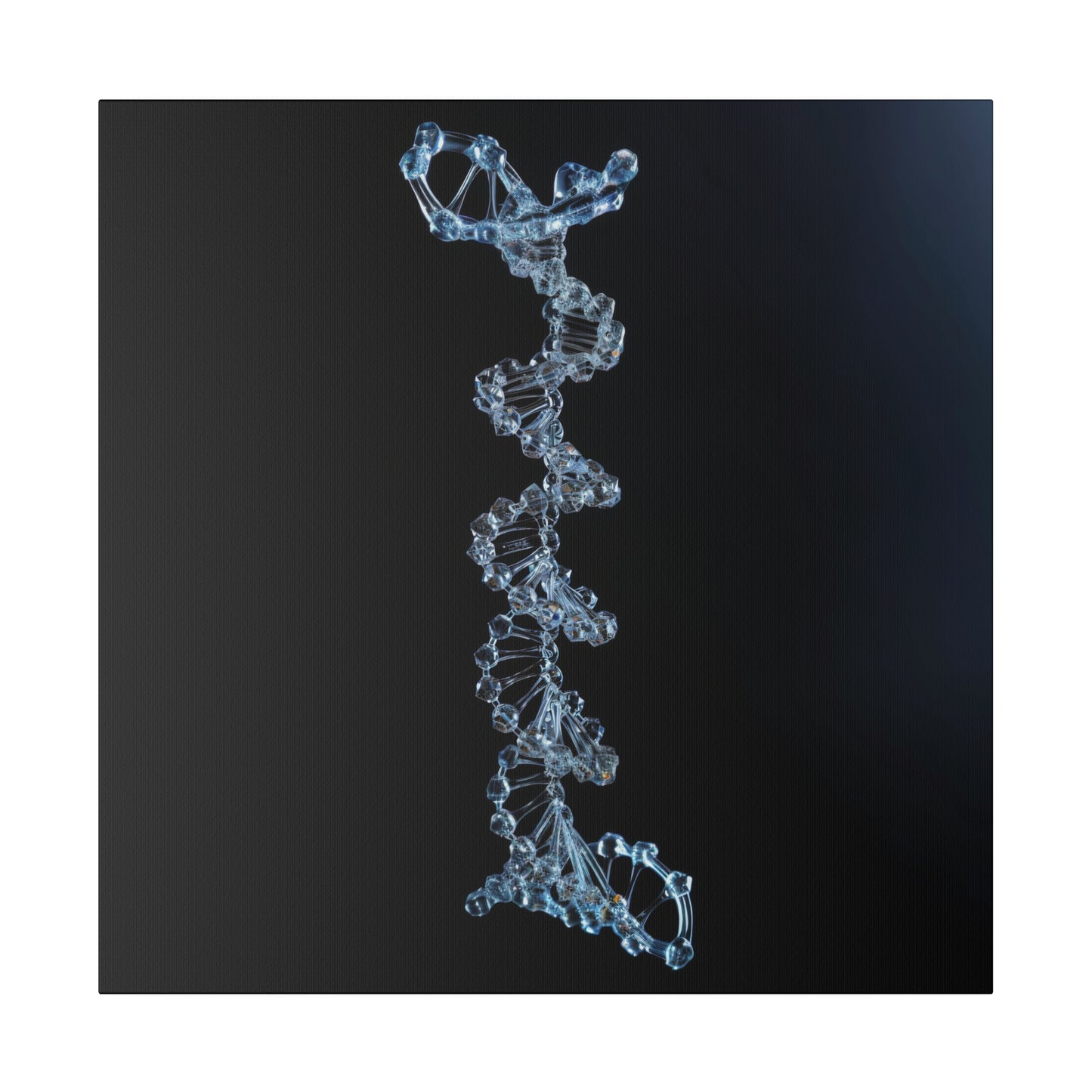 Matte Canvas - Glass DNA Strand
