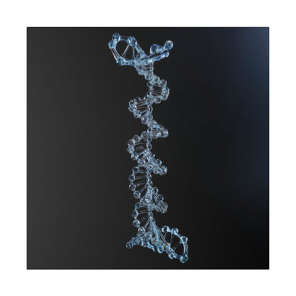 Matte Canvas - Glass DNA Strand