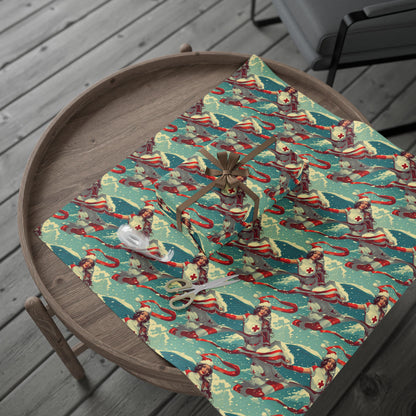 Superhero Nurse Wrapping Paper