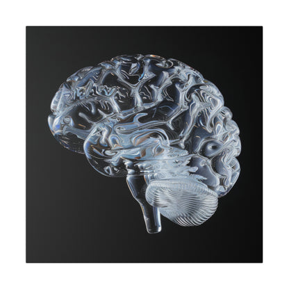 Matte Canvas - Glass Brain