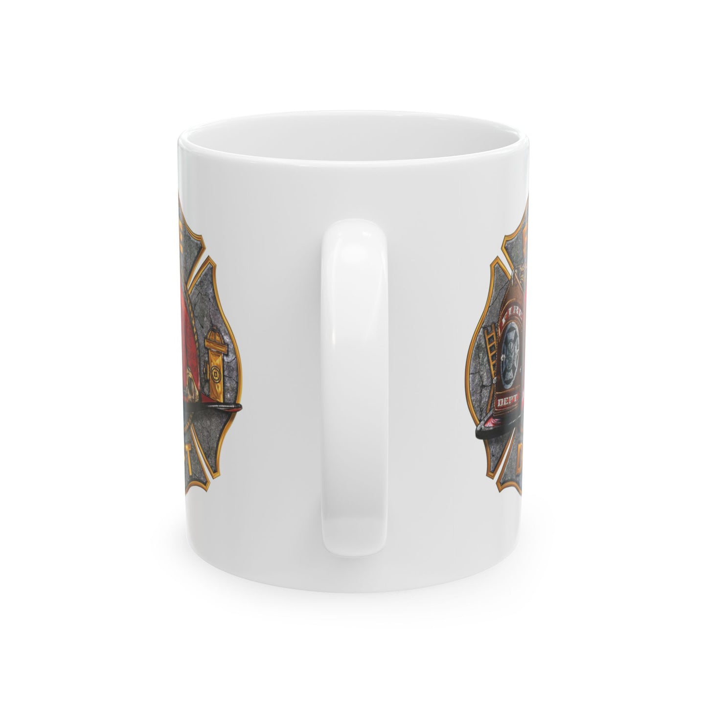 Fire Dept. Maltese Cross Mug