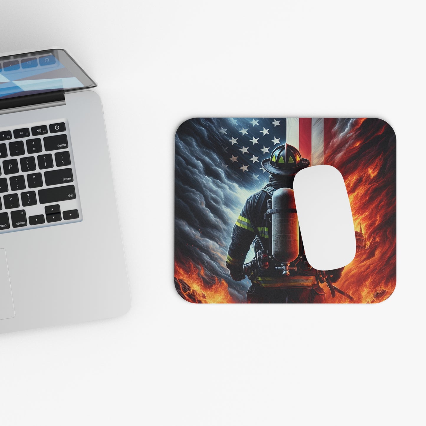 American Firefighter Mouse Pad