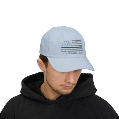 American Flag Custom Blue Line Baseball Cap