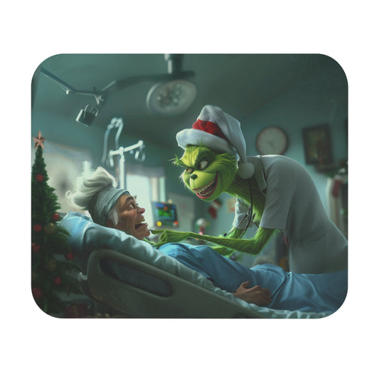 Nurse Grinch Mouse Pad