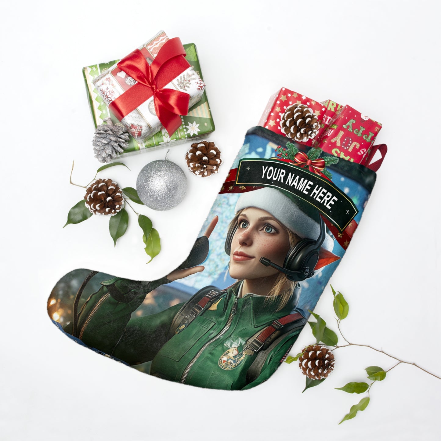 Elf on Dispatch Stocking