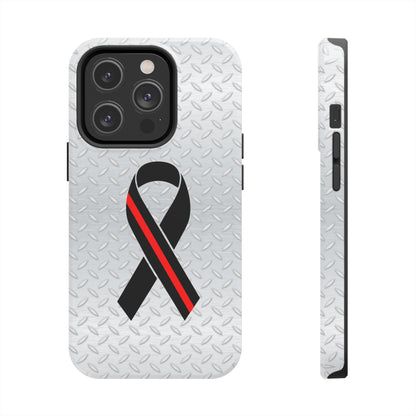 Red Line Ribbon Tough Phone Cases