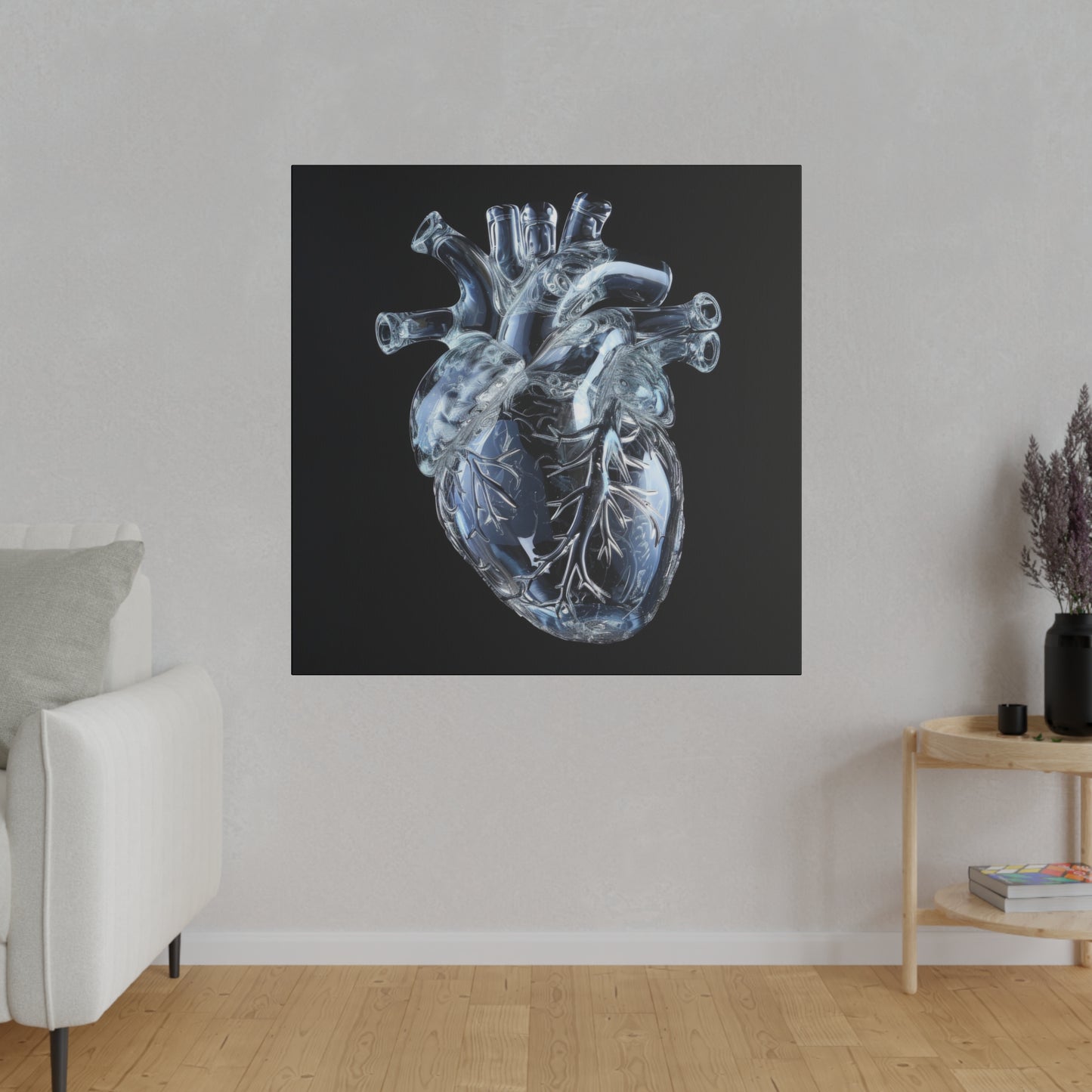 Matte Canvas - Glass Heart
