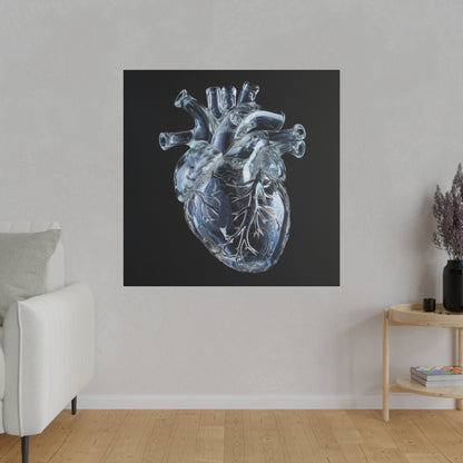 Matte Canvas - Glass Heart
