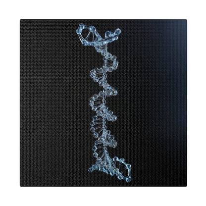 Matte Canvas - Glass DNA Strand