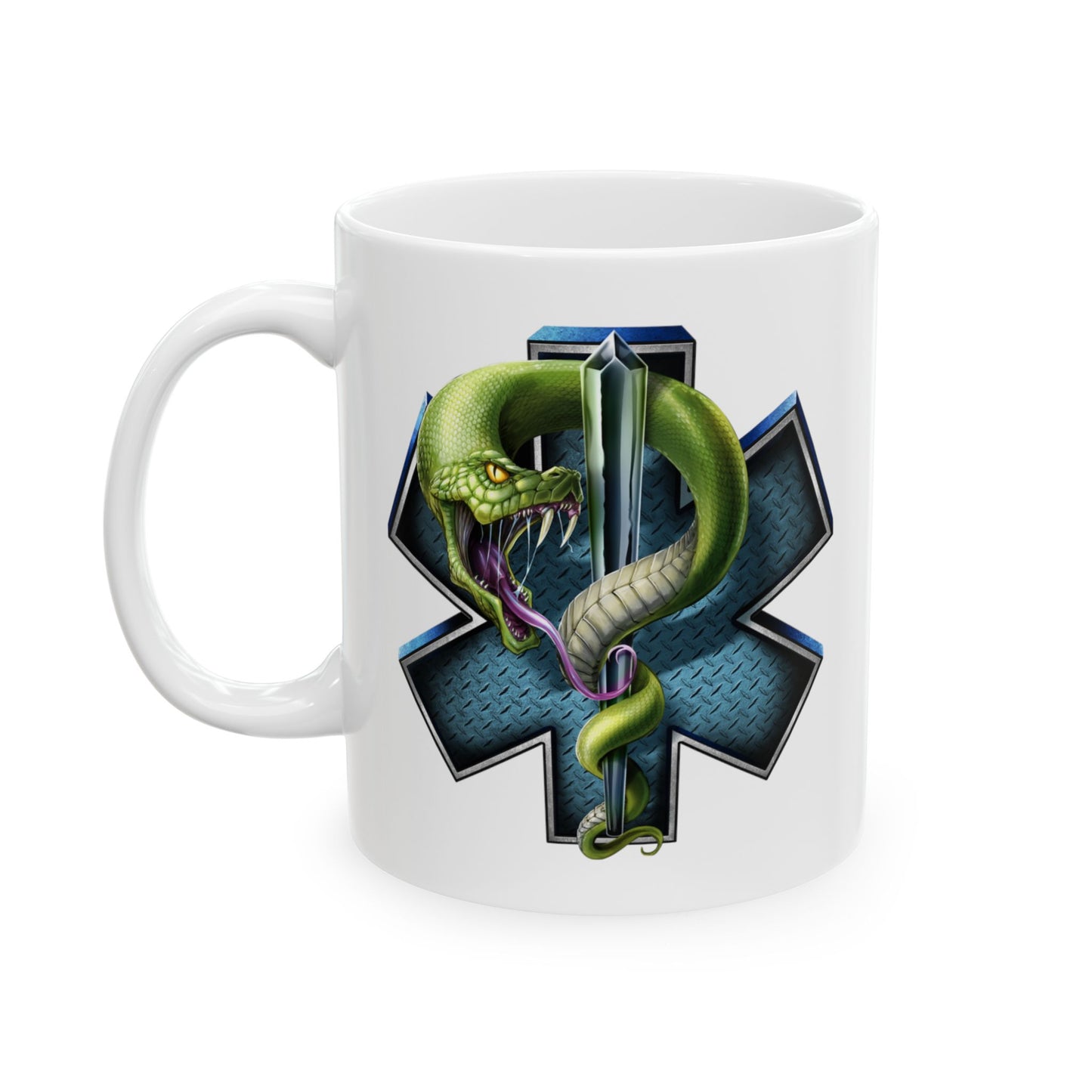 Star of Life and Snake Mug
