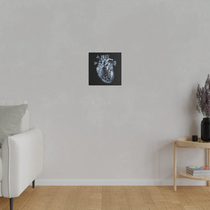 Matte Canvas - Glass Heart